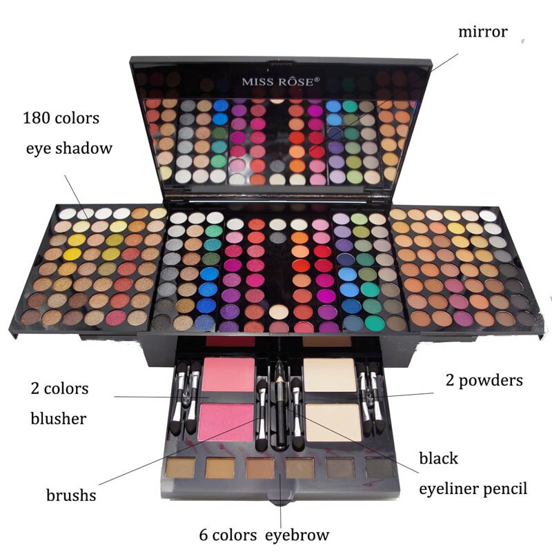 180-color eyeshadow palette piano-shaped makeup set