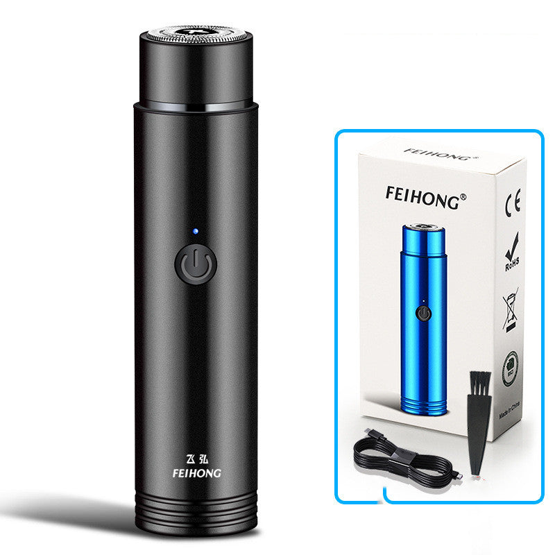 Mini electric shaver – portable rechargeable shaver for travel, car use, and daily grooming