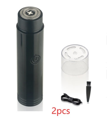 Mini electric shaver – portable rechargeable shaver for travel, car use, and daily grooming