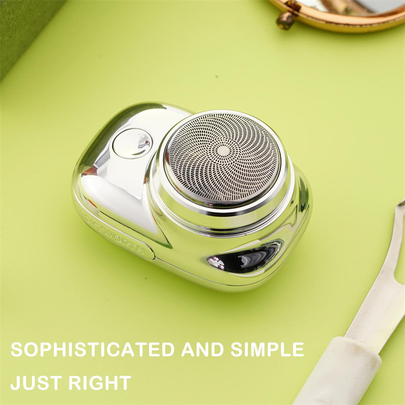 The Mini Portable Electric Shaver is a compact, cordless grooming tool designed for effortless face shaving. USB rechargeable and suitable for wet & dry use, this shaver delivers a painless, smooth experience. Perfect for daily grooming at home or on the go, its lightweight design fits easily into any bag or travel kit.