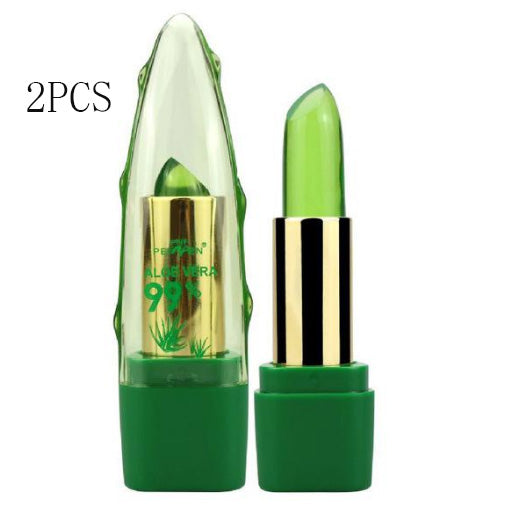 Aloe vera color changing lipstick gloss moisturizing lip care