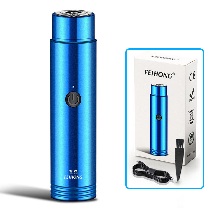 Mini electric shaver – portable rechargeable shaver for travel, car use, and daily grooming