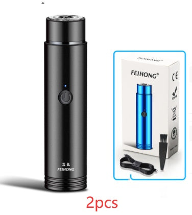 Mini electric shaver – portable rechargeable shaver for travel, car use, and daily grooming