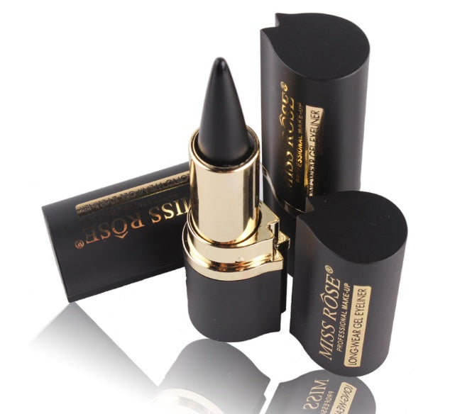 Waterproof black eyeliner pen for precise smudge-proof eye makeup
