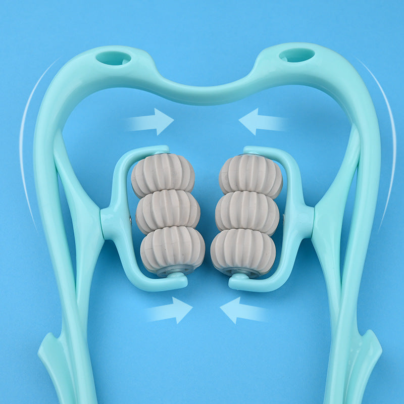 Six-Wheel Neck Massager Roller for Pain Relief