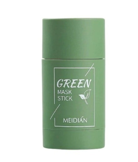 Green tea cleansing mask stick with clay for oil control and acne care