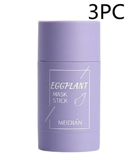 Green tea cleansing mask stick with clay for oil control and acne care