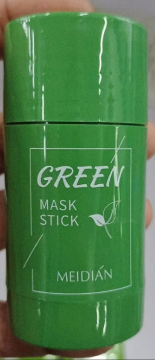 Green tea cleansing mask stick with clay for oil control and acne care