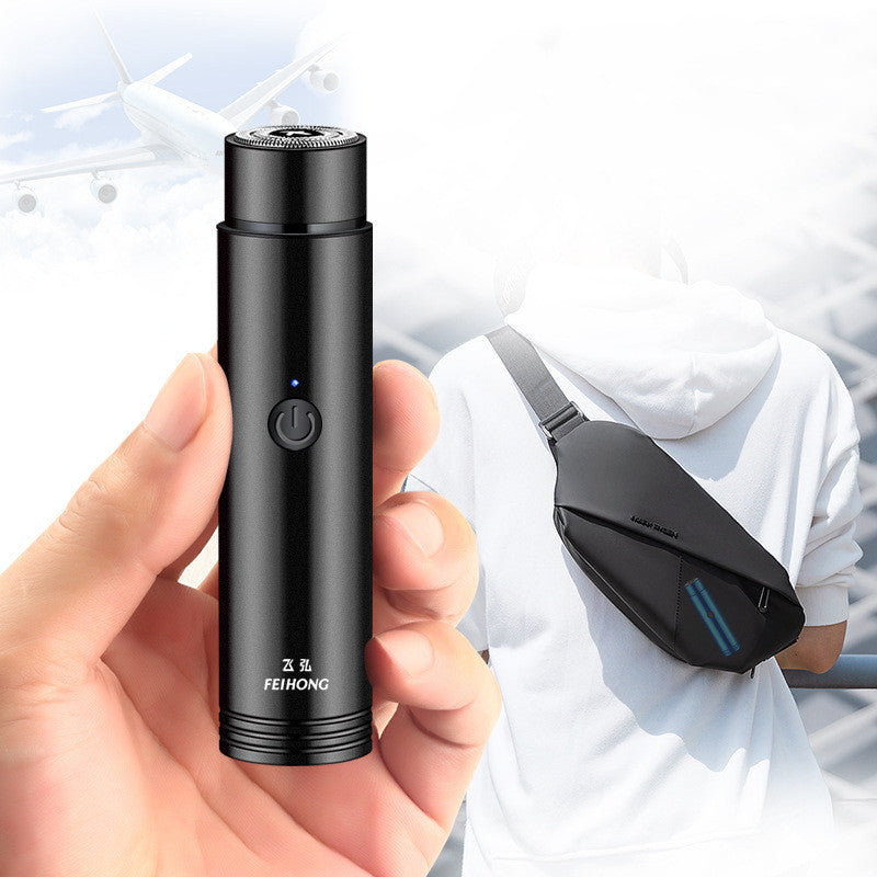 Mini electric shaver – portable rechargeable shaver for travel, car use, and daily grooming