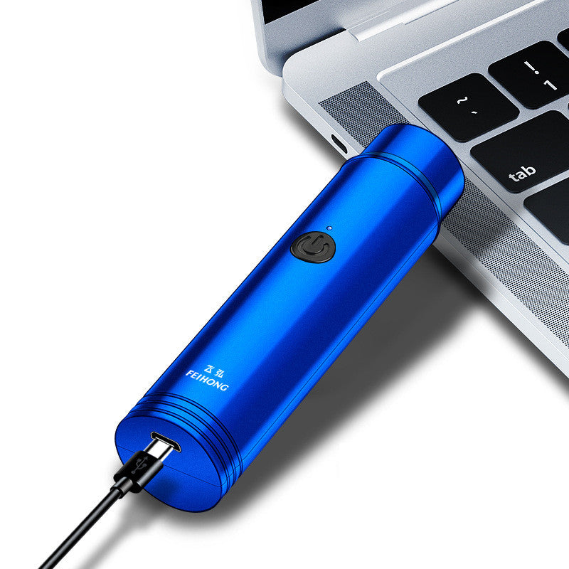 Mini electric shaver – portable rechargeable shaver for travel, car use, and daily grooming