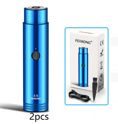 Mini electric shaver – portable rechargeable shaver for travel, car use, and daily grooming